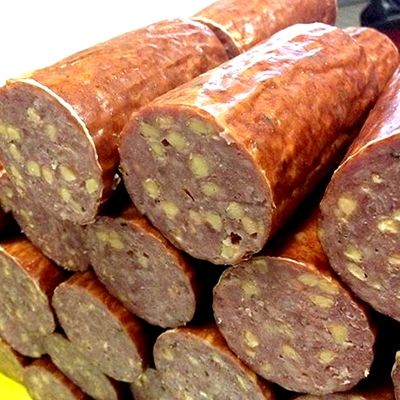 Downtown Meats cheddar summer sausage